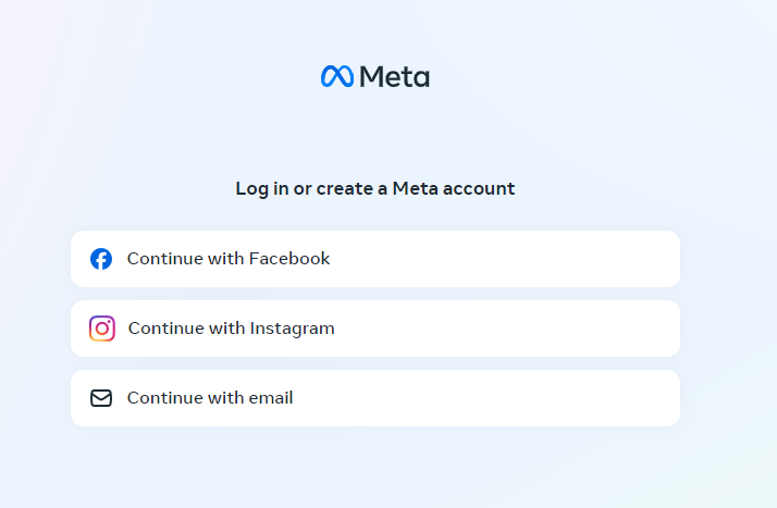 Imagine with meta login