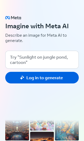 Imagine with meta mobile