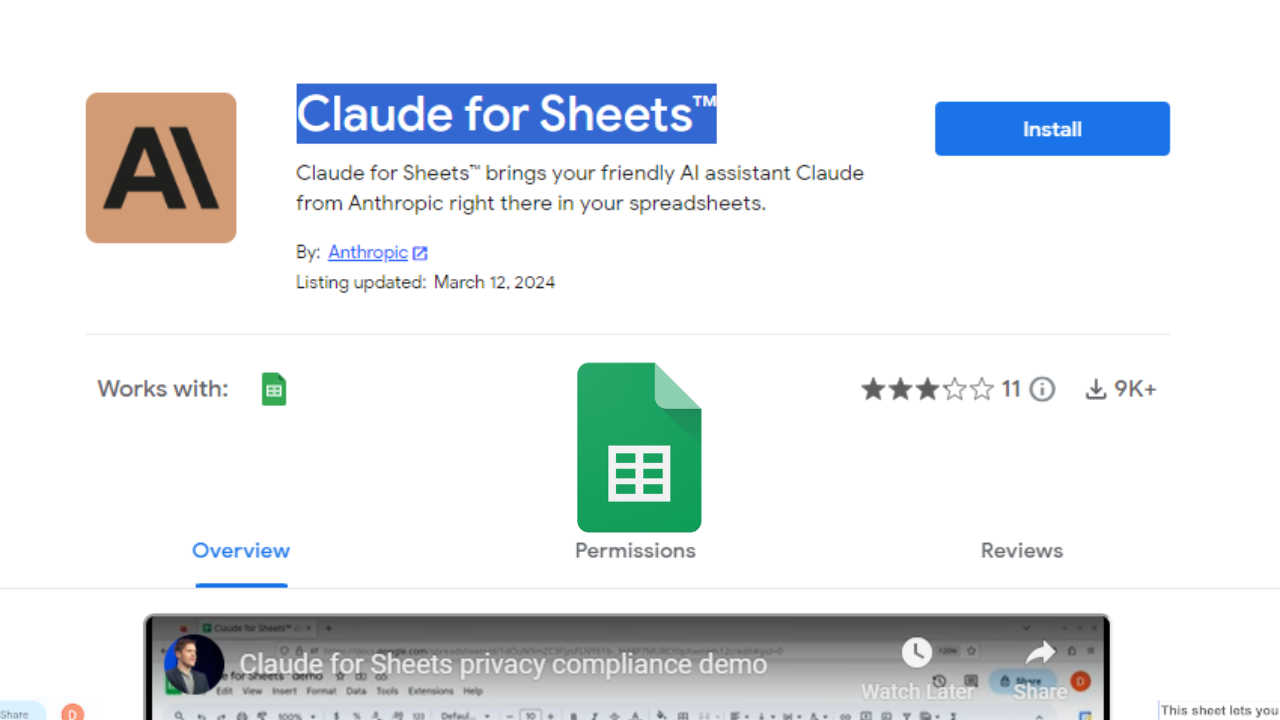 How to use Claude 3 in Google Sheets